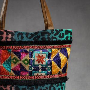 Handcrafted Phulkari Cotton Tote