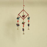 Handpainted Wooden Elephant Bell Hanging
