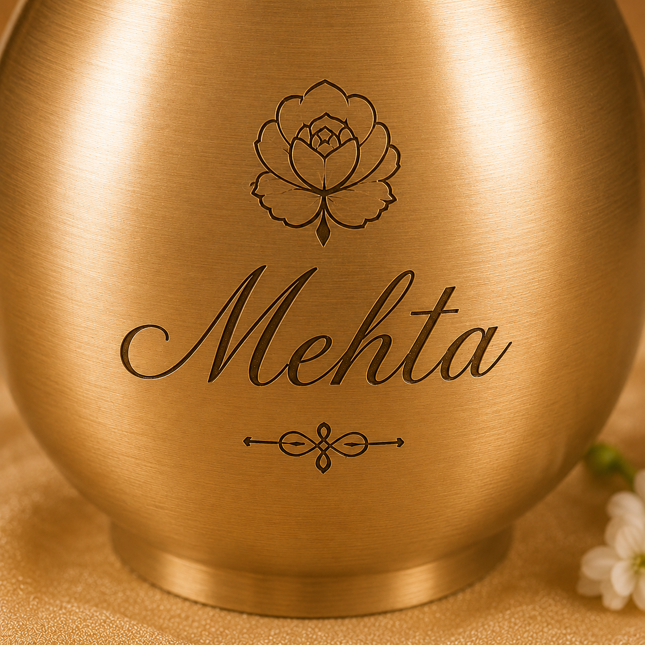 Ambi 100% Pure Kansa Puja Lota with Customisable Etching
