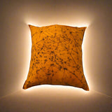 Orange Hand Batik Cotton Cushion Cover (18" x 18")