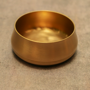 Large Pure Brass Bowl – 3" Diameter