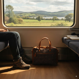 Multicolor Handcrafted Ajrakh Silk Laptop Bag