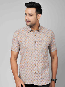 Men’s Short-Sleeve Cotton Shirt by House of Gulab