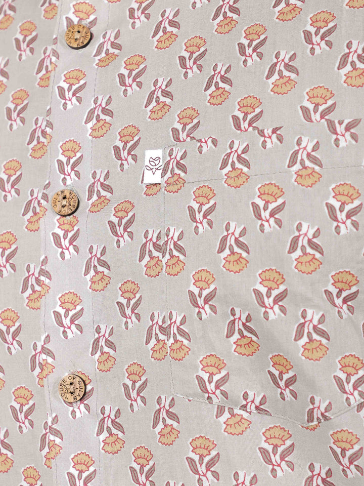 Men’s Short-Sleeve Cotton Shirt by House of Gulab