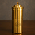 Ambi Pure Brass South Indian Coffee Filter | Sikku Kolam Design | Serve's , 2-3 cups